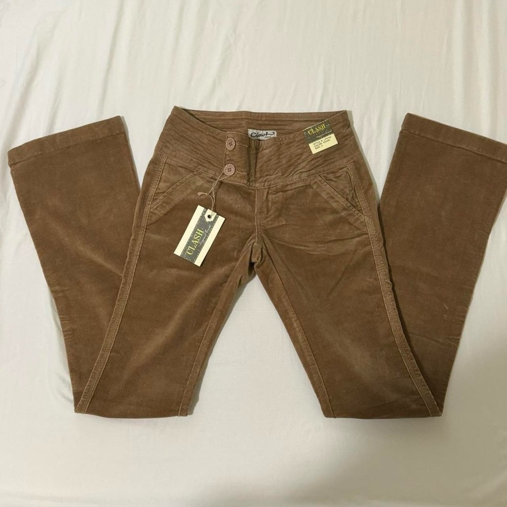Clash Jeans Vintage Deadstock Brown Low Rise Corduroy Pants